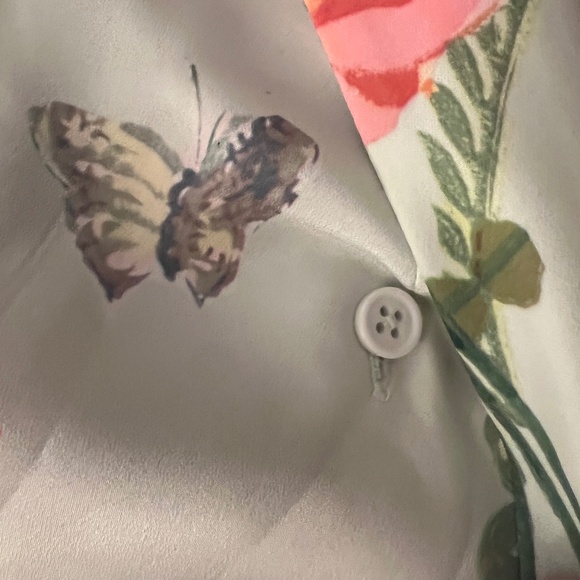 Ted Baker Floral Lavender Short Romper Wrap Detail Size 3 (US 8) - Picture 12 of 16